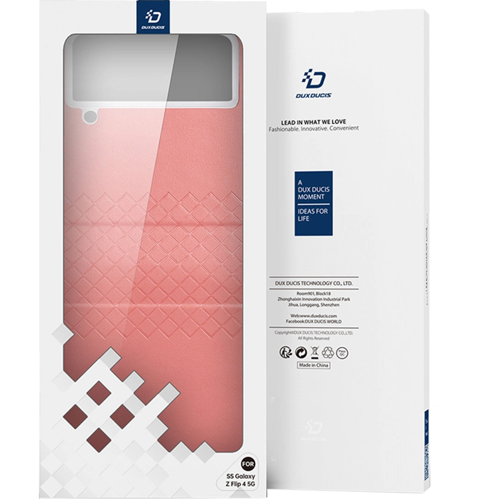 Husa Capac Spate Bril Case with flip wallet Roz SAMSUNG Galaxy Z Flip 4