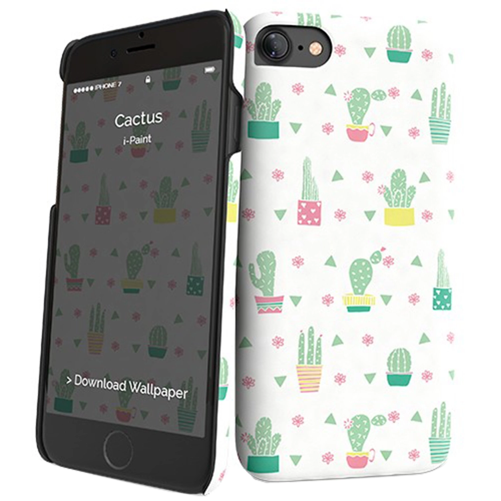 Husa Capac Spate Cactus 131019 Verde Apple iPhone 7, iPhone 8
