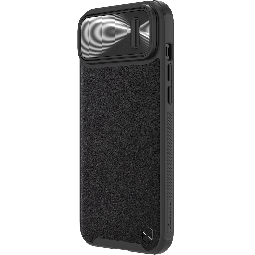 Husa Capac Spate CamShield S Piele cu Protectie Camera Negru APPLE Iphone 14 Plus