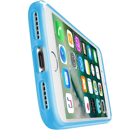 Husa Capac Spate Clear Color Albastru Apple iPhone 7, iPhone 8, iPhone SE 2020