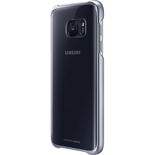Husa Capac spate Clear Negru Samsung Galaxy S7 Edge