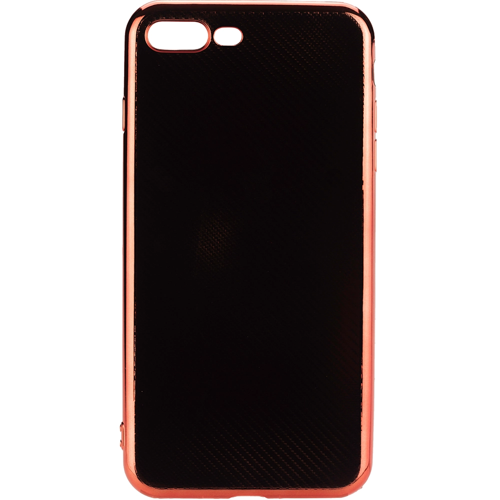 Husa Capac Spate Elegance Carbon Rosu Apple iPhone 7 Plus, iPhone 8 Plus