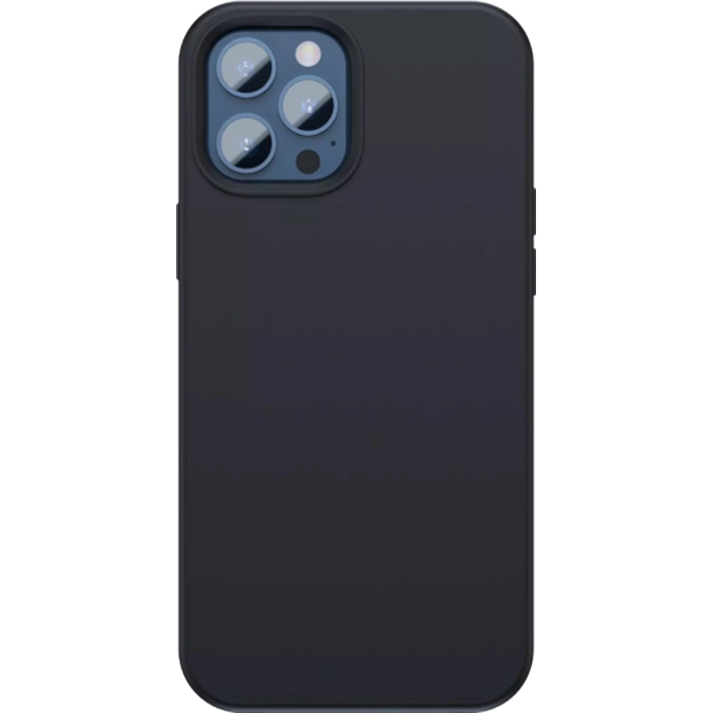 Husa Capac Spate Liquid Silica Gel Magnetic Negru APPLE Iphone 12 Pro Max