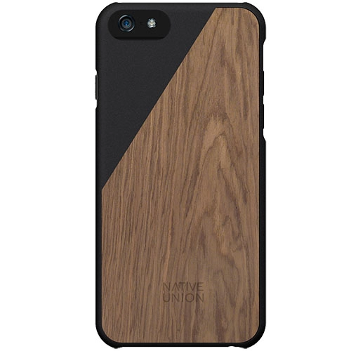 Husa Capac spate Walnut Wood Negru APPLE iPhone 6 Plus, iPhone 6s Plus