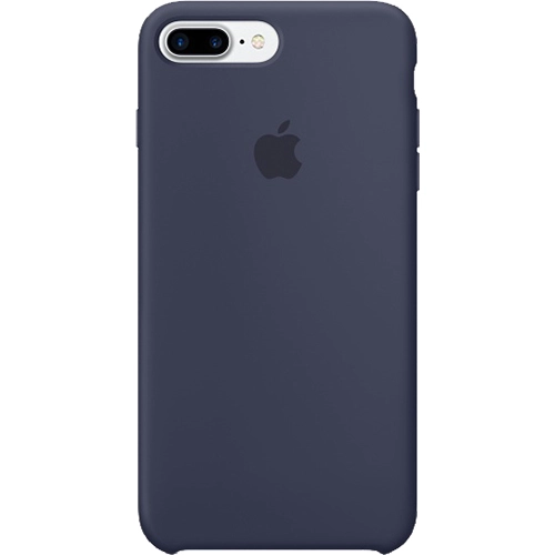 Husa originala din Silicon Albastru pentru Apple iPhone 7 Plus si iPhone 8 Plus