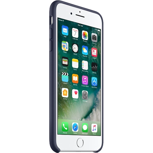 Husa originala din Silicon Albastru pentru Apple iPhone 7 Plus si iPhone 8 Plus