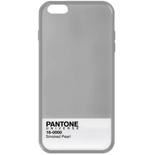 Husa Capac spate Pantone Smoked Pearl + Bumper Gri APPLE iPhone 6 Plus, iPhone 6s Plus