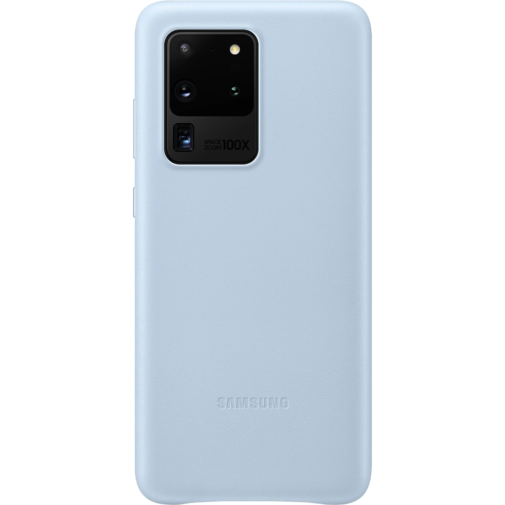 Husa Capac Spate Piele Albastru SAMSUNG Galaxy S20 Ultra