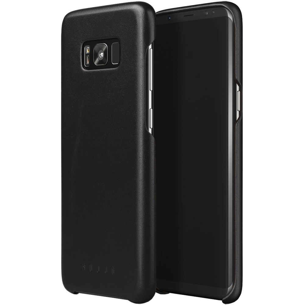 Husa Capac Spate Piele Negru SAMSUNG Galaxy S8