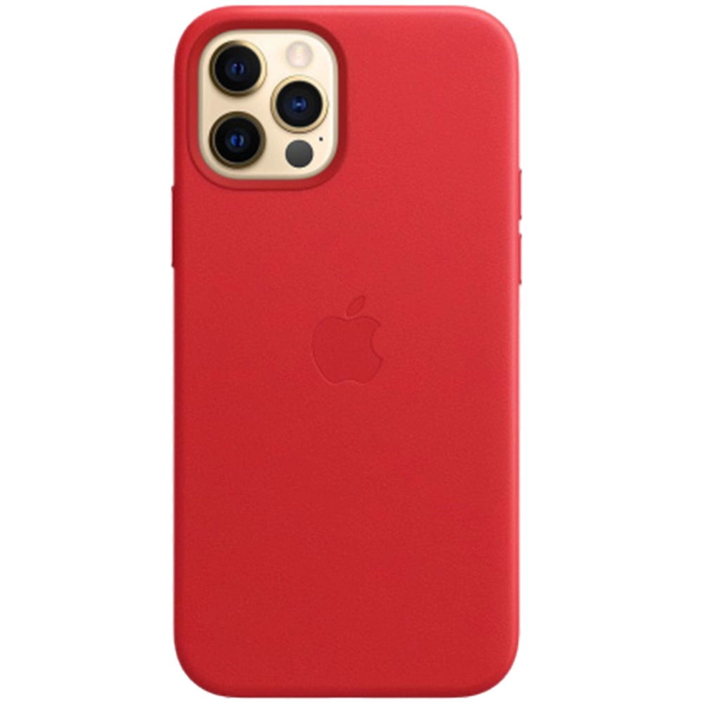 Husa De Protectie Tip Capac Spate Originala Din Piele Product RED Rosu Pentru APPLE iPhone 12 Si 12 Pro