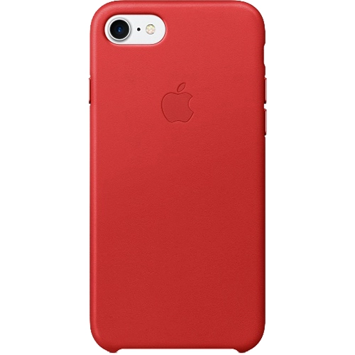 Husa Capac Spate Piele Rosu Apple iPhone 7, iPhone 8
