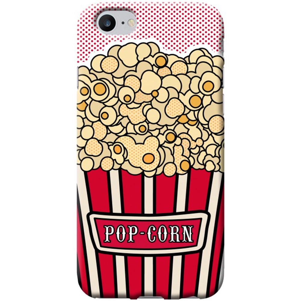 Husa Capac Spate Pop Corn Apple iPhone 7, iPhone 8