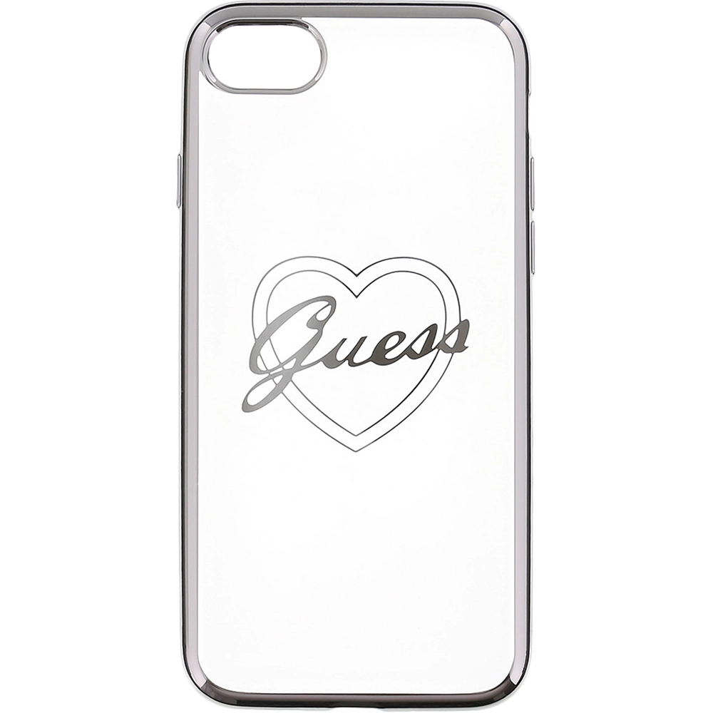 Husa Capac Spate Signature Heart Argintiu Apple iPhone 7 Plus, iPhone 8 Plus