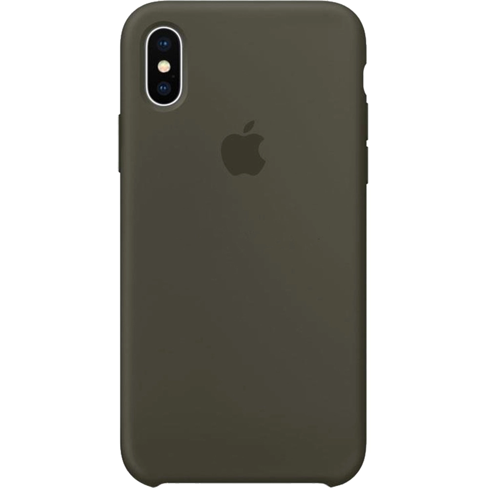 Husa originala din Silicon Olive Dark pentru APPLE iPhone X