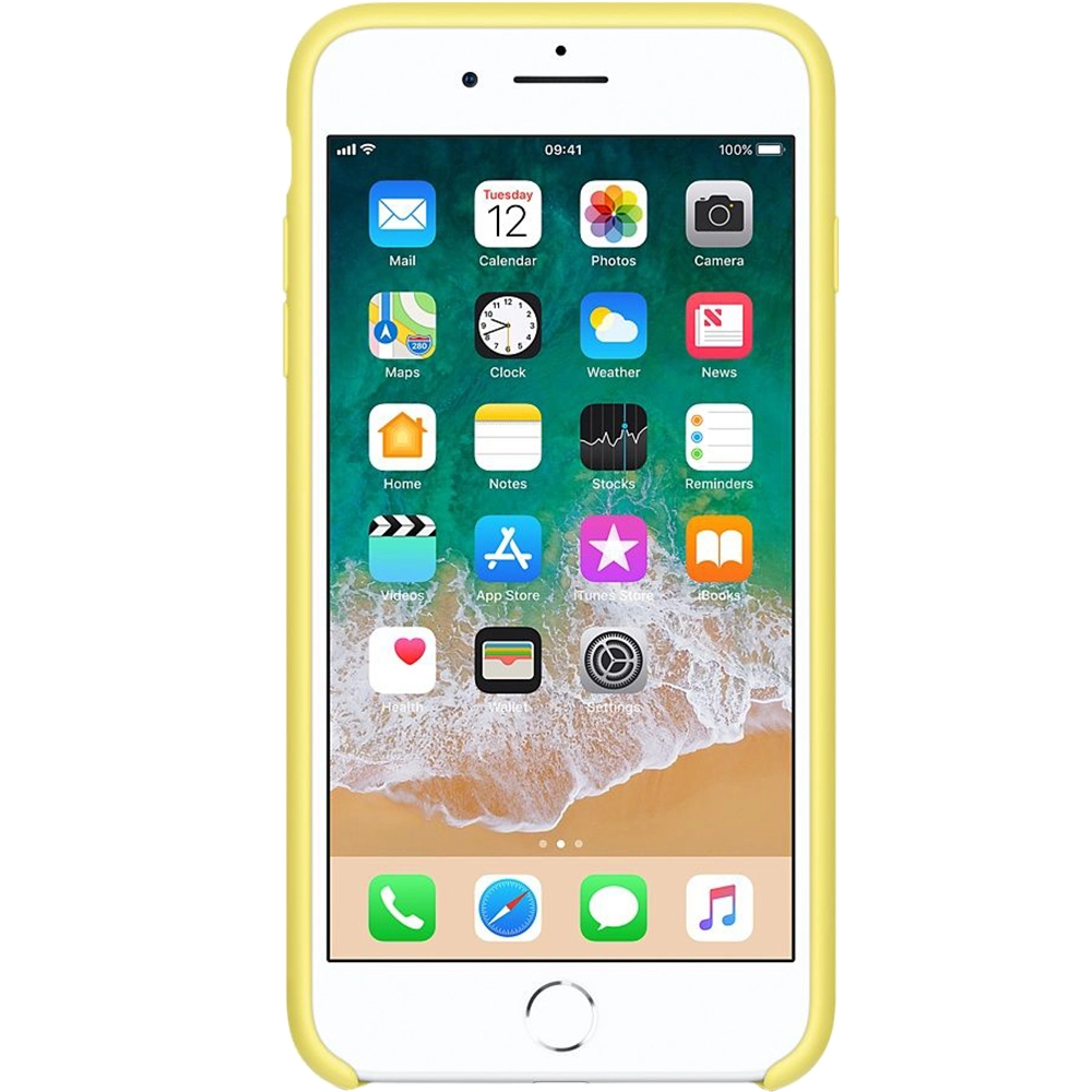 Husa originala din Silicon Galben Lemonade pentru APPLE iPhone 8 Plus