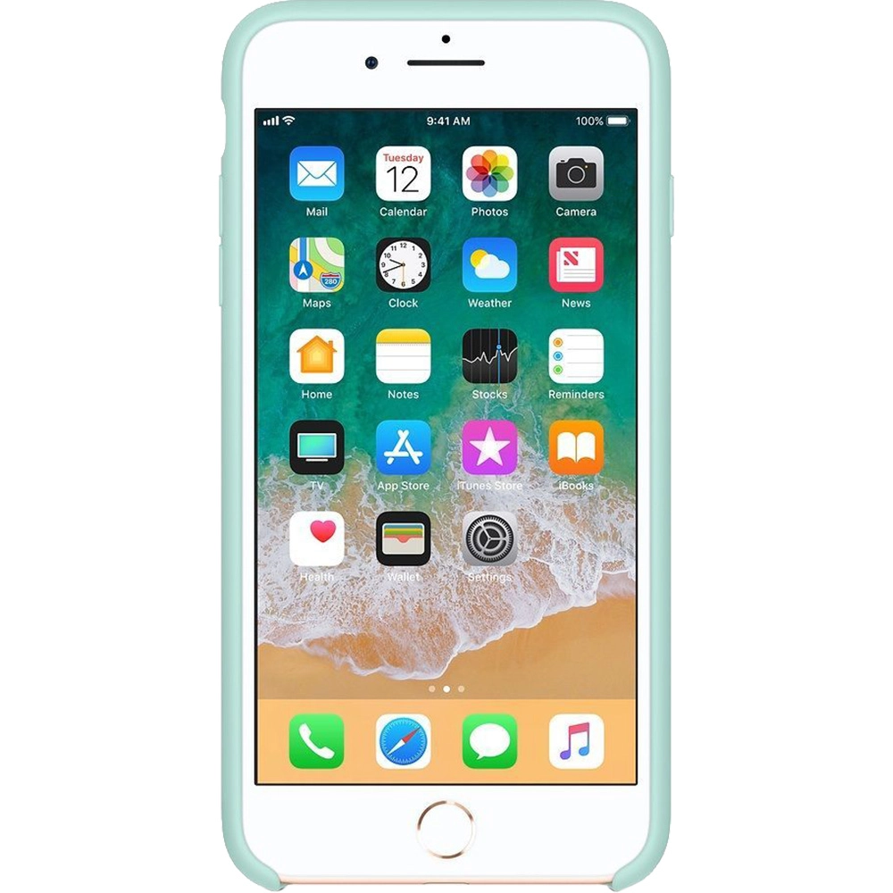 Husa originala din Silicon Marine Verde pentru Apple iPhone 7 Plus si iPhone 8 Plus