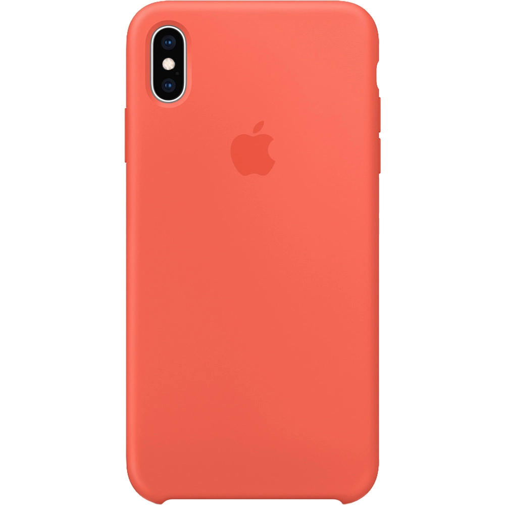 Husa originala din Silicon Portocaliu Nectarine pentru APPLE iPhone Xs