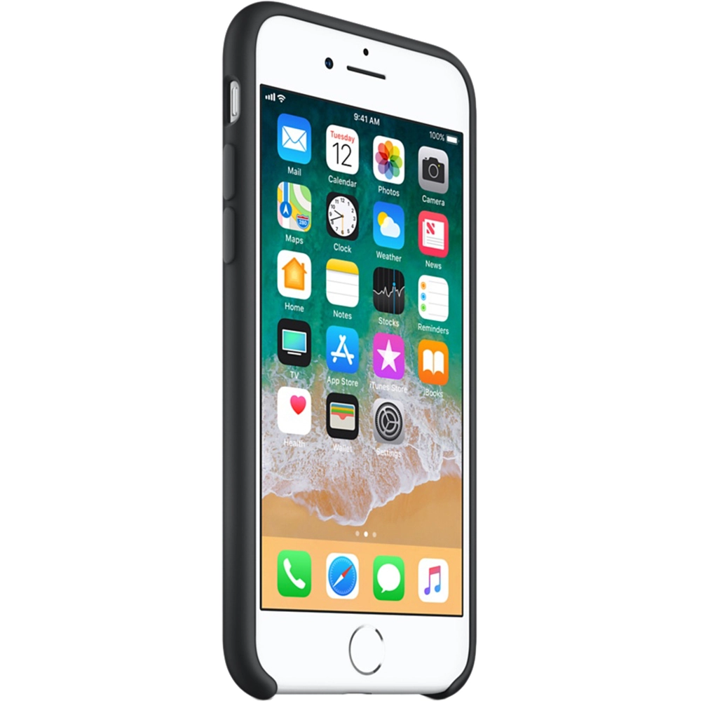 Husa originala din Silicon Negru pentru Apple iPhone 7, iPhone 8 si iPhone SE 2020