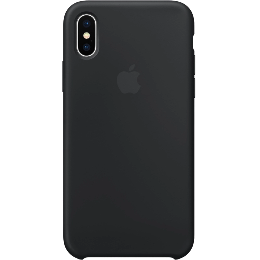 Husa originala din Silicon Negru pentru APPLE iPhone X si iPhone Xs