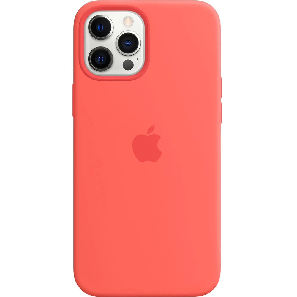 Husa De Protectie Tip Capac Spate Originala Din Silicon Pink Citrus Roz Pentru APPLE Iphone 12 Pro Max