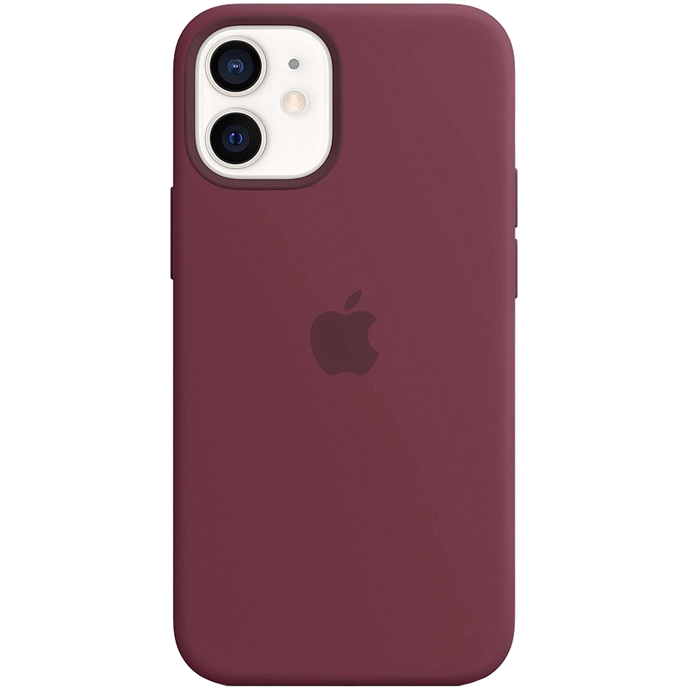 Husa De Protectie Tip Capac Spate Originala Din Silicon Plum Violet Pentru APPLE Iphone 12 mini