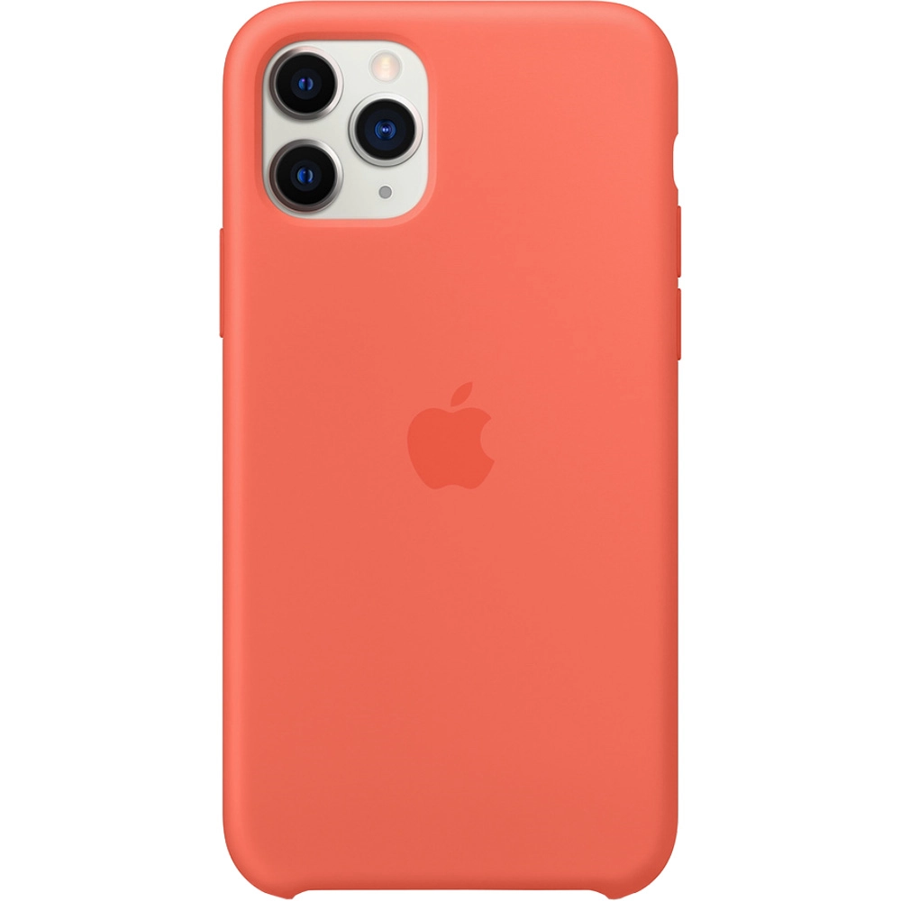 Husa originala din Silicon Portocaliu pentru APPLE iPhone 11 Pro