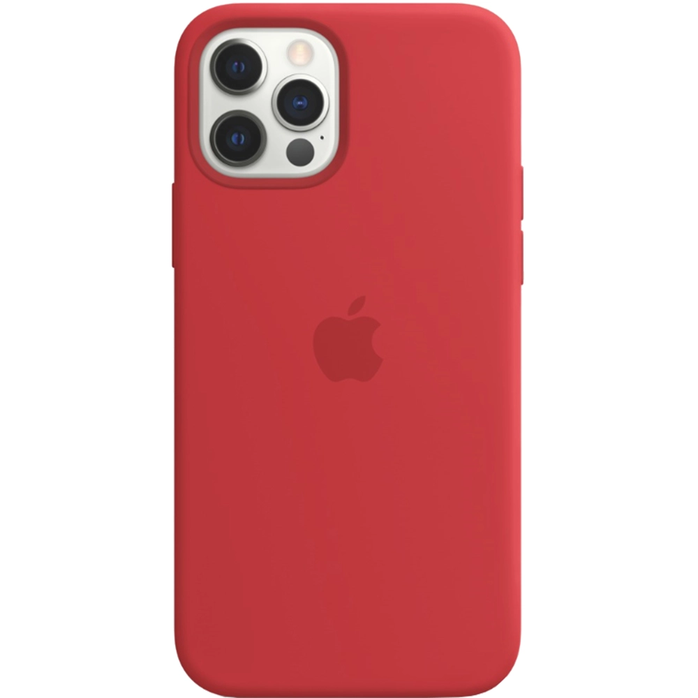 Husa De Protectie Tip Capac Spate Originala Din Silicon Product RED Rosu Pentru APPLE iPhone 12 Si 12 Pro