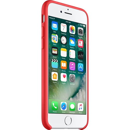 Husa originala din Silicon Rosu pentru Apple iPhone 7, iPhone 8 si iPhone SE 2020