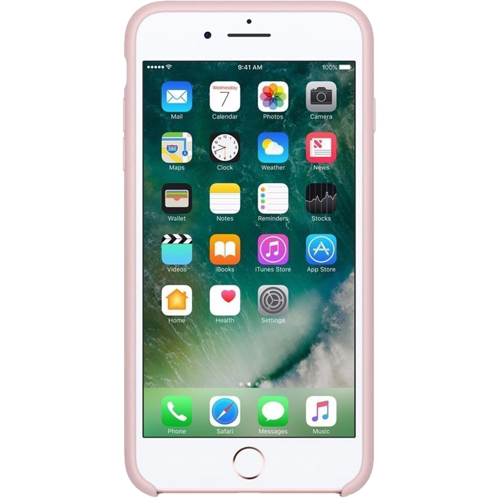 Husa Originala din Silicon Sand Roz pentru Apple iPhone 7, iPhone 8 si iPhone SE 2020