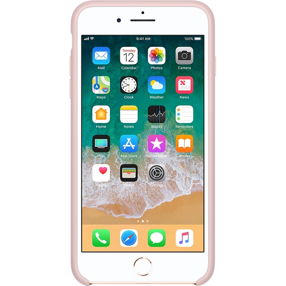 Husa originala din Silicon Roz Sand pentru APPLE iPhone 8 Plus