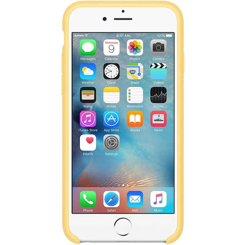 Husa originala din Silicon Galben Yellow pentru APPLE iPhone 6s Plus