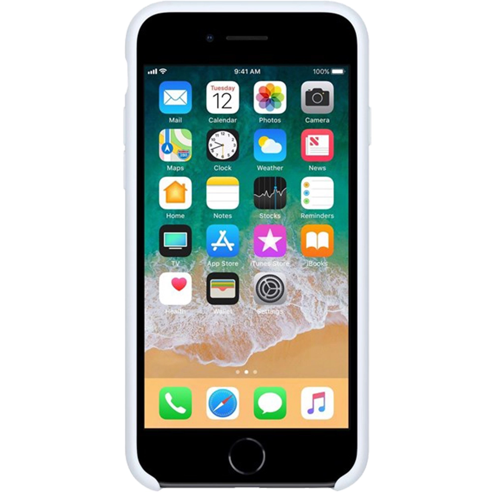 Husa originala sin Silicon Sky Albastru pentru Apple iPhone 7 si iPhone 8