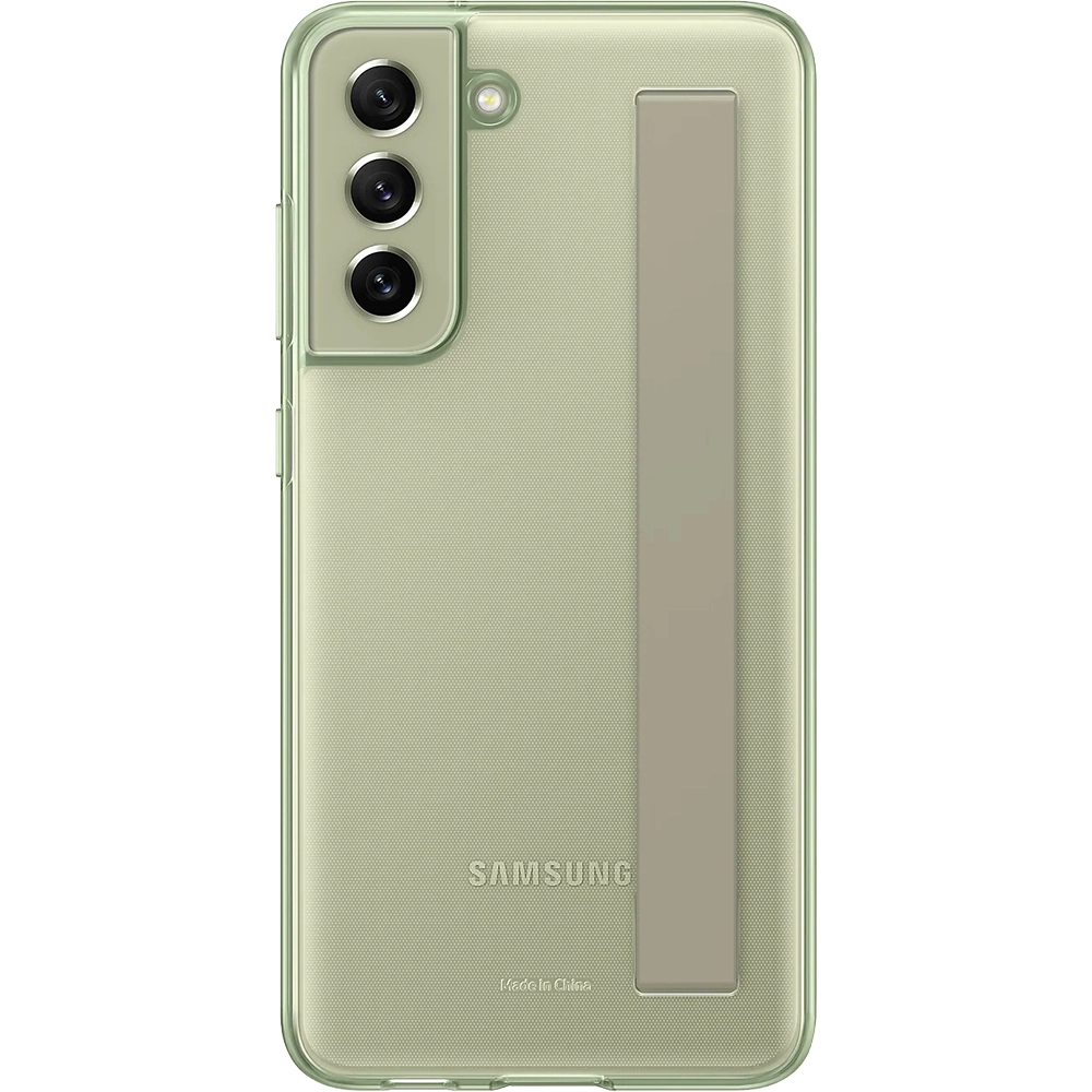 Husa Capac Spate Slim cu Banda Verde SAMSUNG Galaxy S21 FE 5G