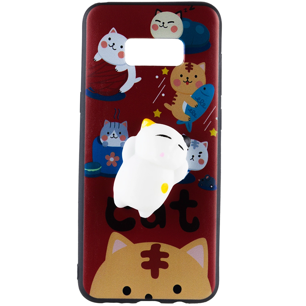 Husa Capac Spate Squishy 3D Cats In Heaven SAMSUNG Galaxy S8 Plus