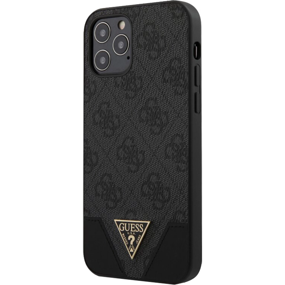 Husa Capac Spate Triangle Collection Gri APPLE Iphone 12, Iphone 12 Pro