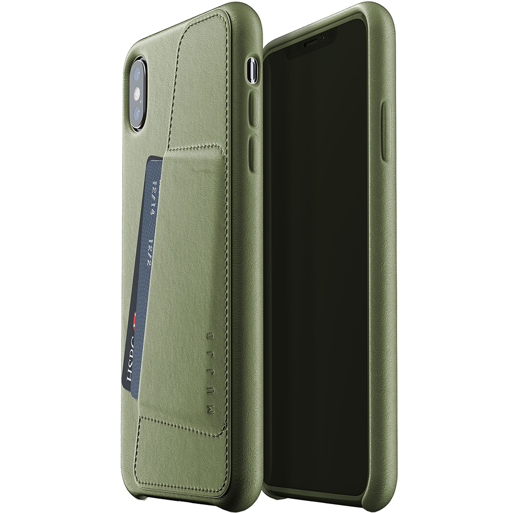 Husa Capac Spate Wallet Verde APPLE iPhone Xs Max