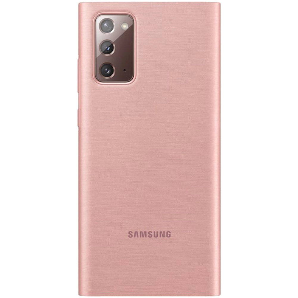 Husa Agenda Clear View Copper Brown Roz SAMSUNG Galaxy Note 20