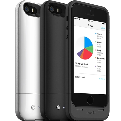 Baterie Externa + Husa 1700 mAh Space Pack cu Memorie 16GB APPLE iPhone 5, iPhone SE