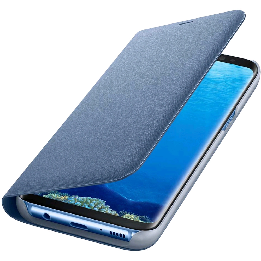 Husa Agenda Led View Albastru SAMSUNG Galaxy S8