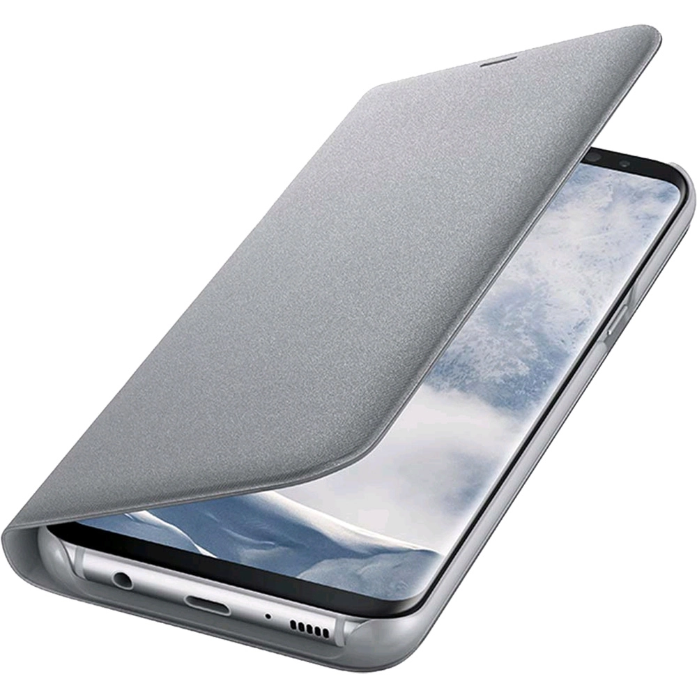 Husa Agenda Led View Argintiu SAMSUNG Galaxy S8 Plus