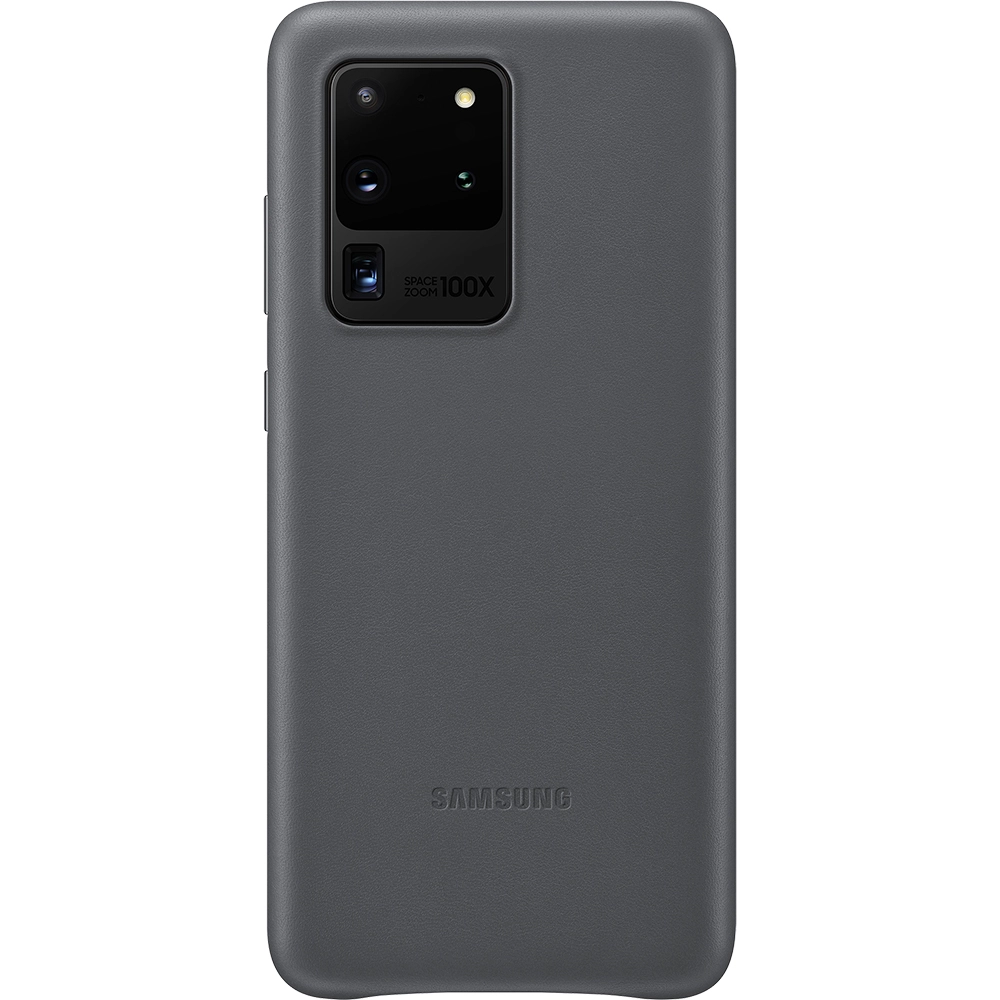 Husa Capac Spate Piele Gri SAMSUNG Galaxy S20 Ultra