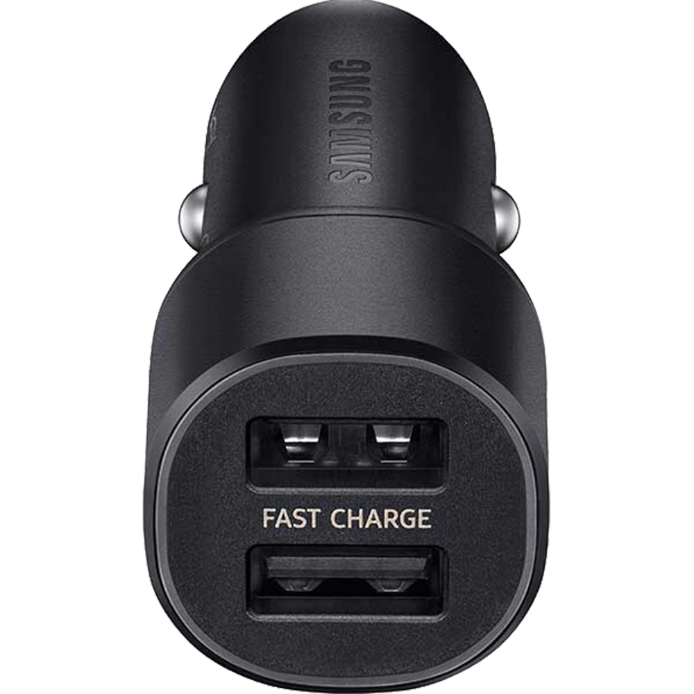 Incarcator Auto Fast Charge 2 x USB 15W Negru + Cablu USB la Micro USB & Type C