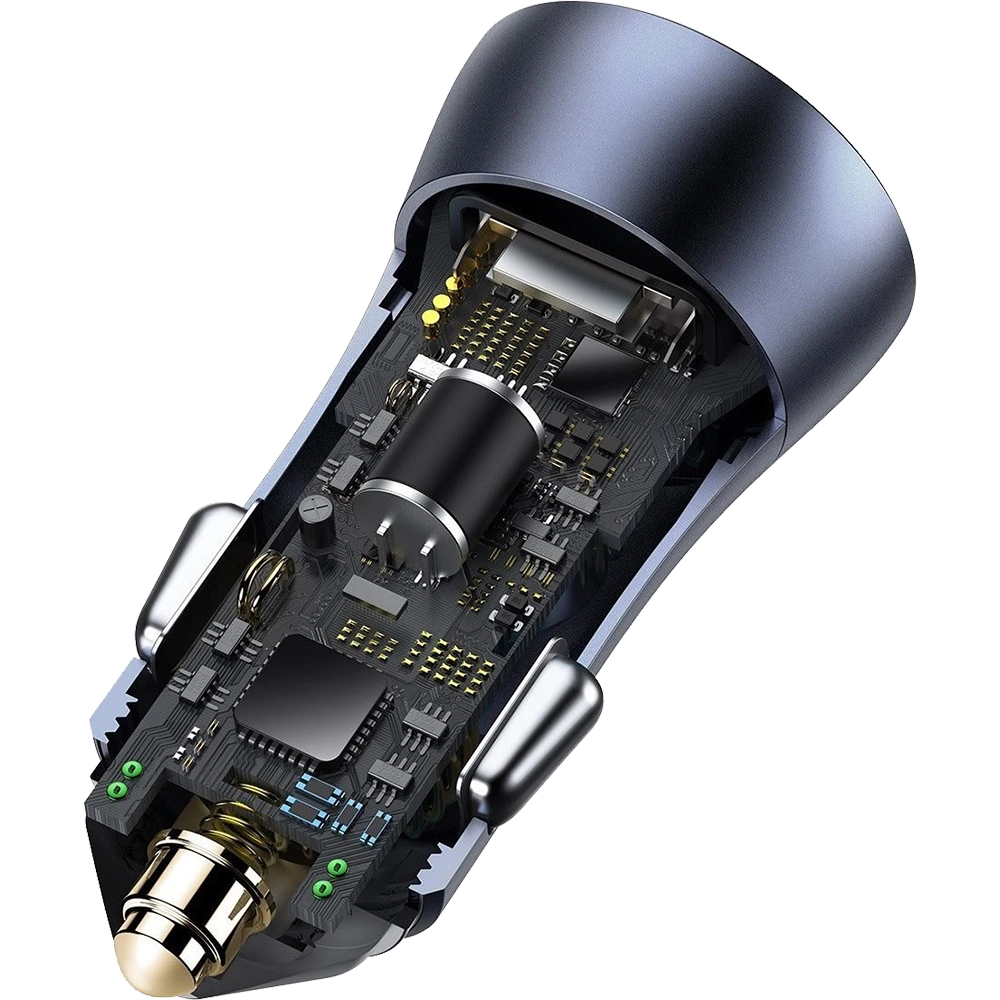Incarcator Auto Rapid Golden Contactor Pro + Cablu USB - USB Type C Gri