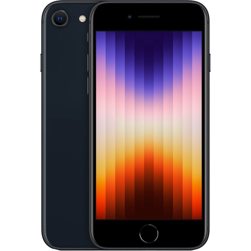 IPhone SE3 2022 Dual Sim eSim 128GB 5G Negru Midnight - Apple
