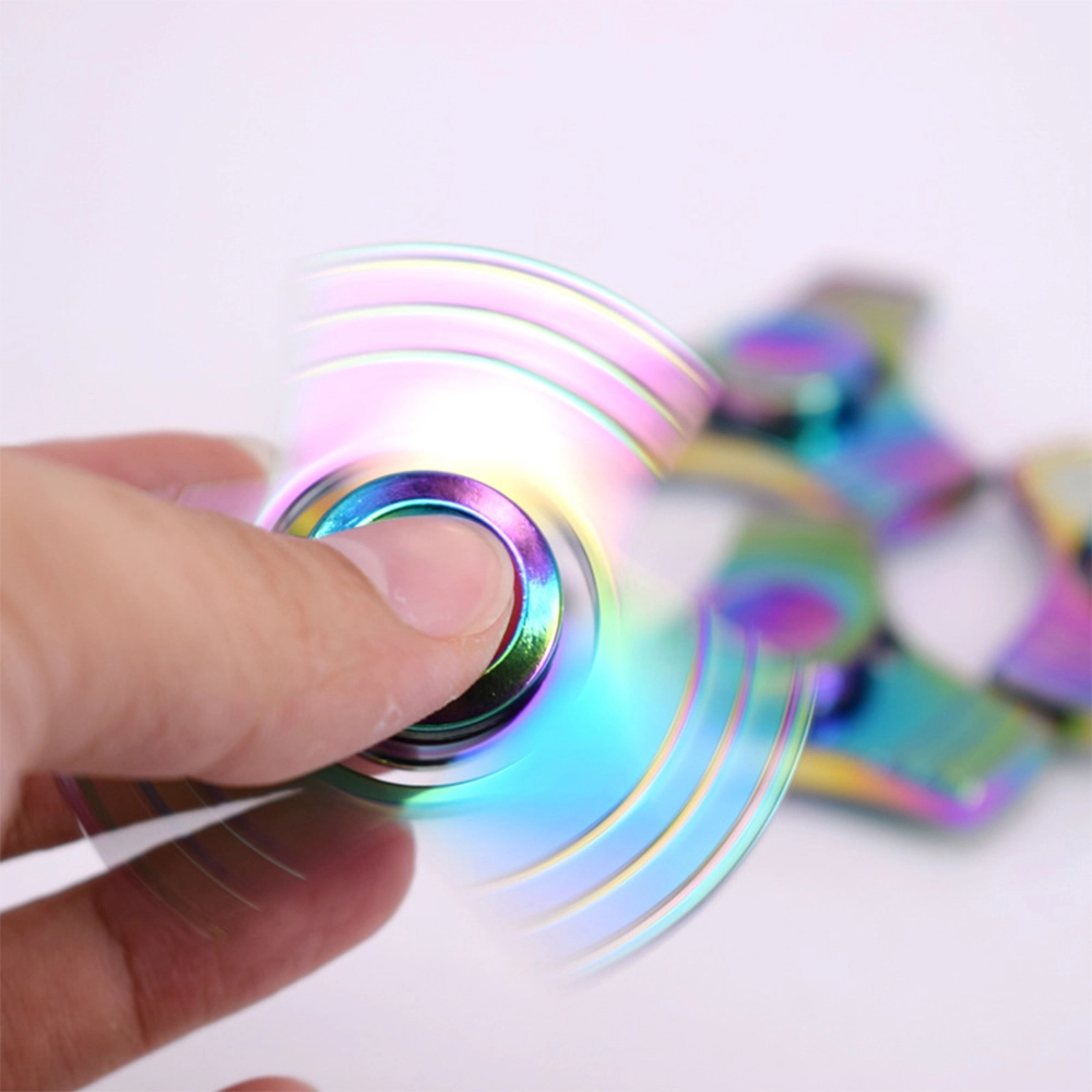Jucarie Antistres Metalica Fidget Spinner Multicolor