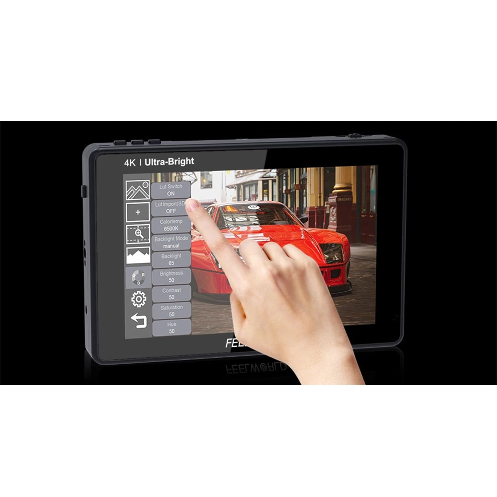 LUT7S 7 inch Touch Screen 2200nits Full HD 4k HDMI HDR/3D LUT 3G-SDI Pentru Camere DSLR Negru