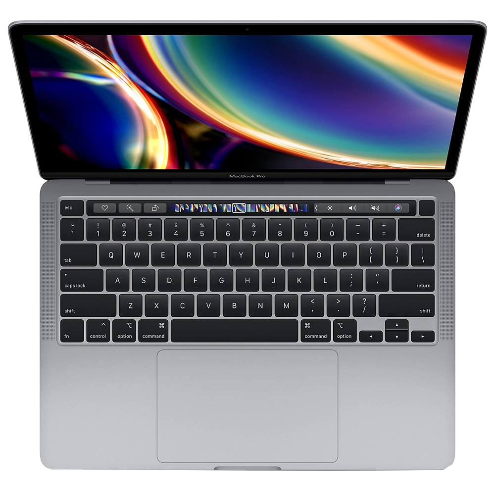MacBook Pro 13'' 2020, MXK32, Inch, Intel Core i5, 1.4Ghz, 8GB RAM, 256GB SSD, Touch ID sensor,  DisplayPort, Thunderbolt, Tastatura layout INT, Dark Grey (Negru)