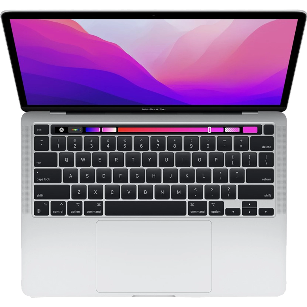 Laptop MacBook Pro 13 (2022)  8GB RAM, SSD 256GB, M2 GPU, macOS Monterey, Tastatura USA - qwerty, culoare Argintiu - MNEP3