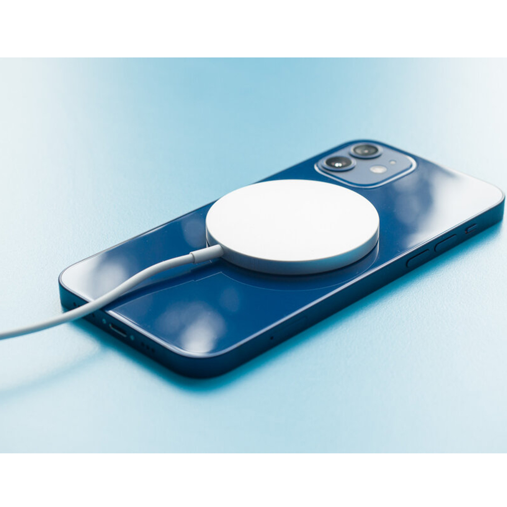Magsafe charger incarcator wireless la USB Type-C, 15W, alb, pentru iPhone  - Apple