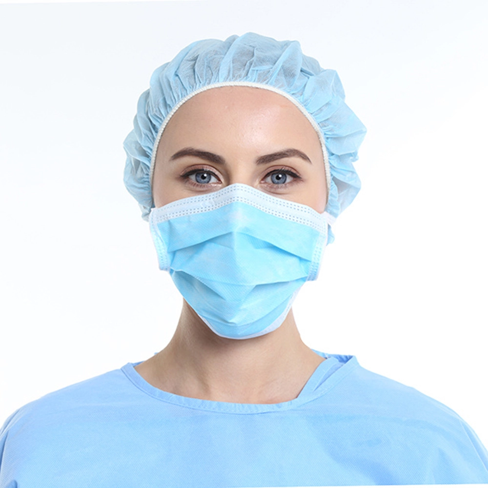 Masca faciala medicala chirurgicala pentru adulti cu 3 straturi de protectie, set 1 buc, produs steril, EN14683,, eficienta >98%
